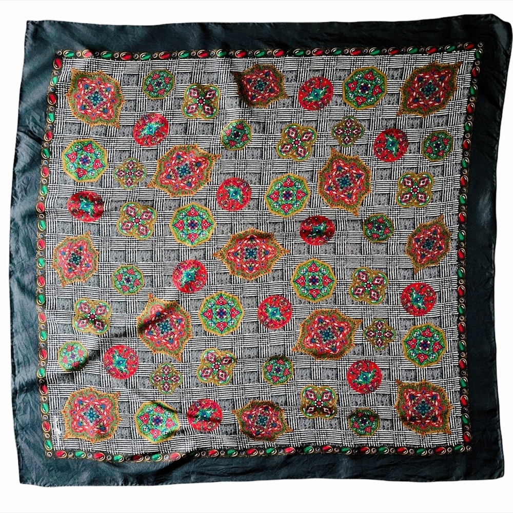 Vintage Ginnie Johansen Silk Scarf